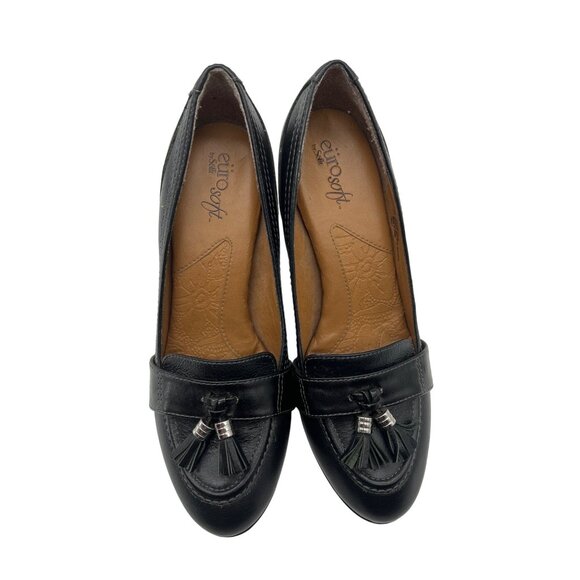 Euro Soft by Sofft Black Leather Heels size 7 - Picture 3 of 8